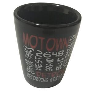Motown Records Black Shot Glass